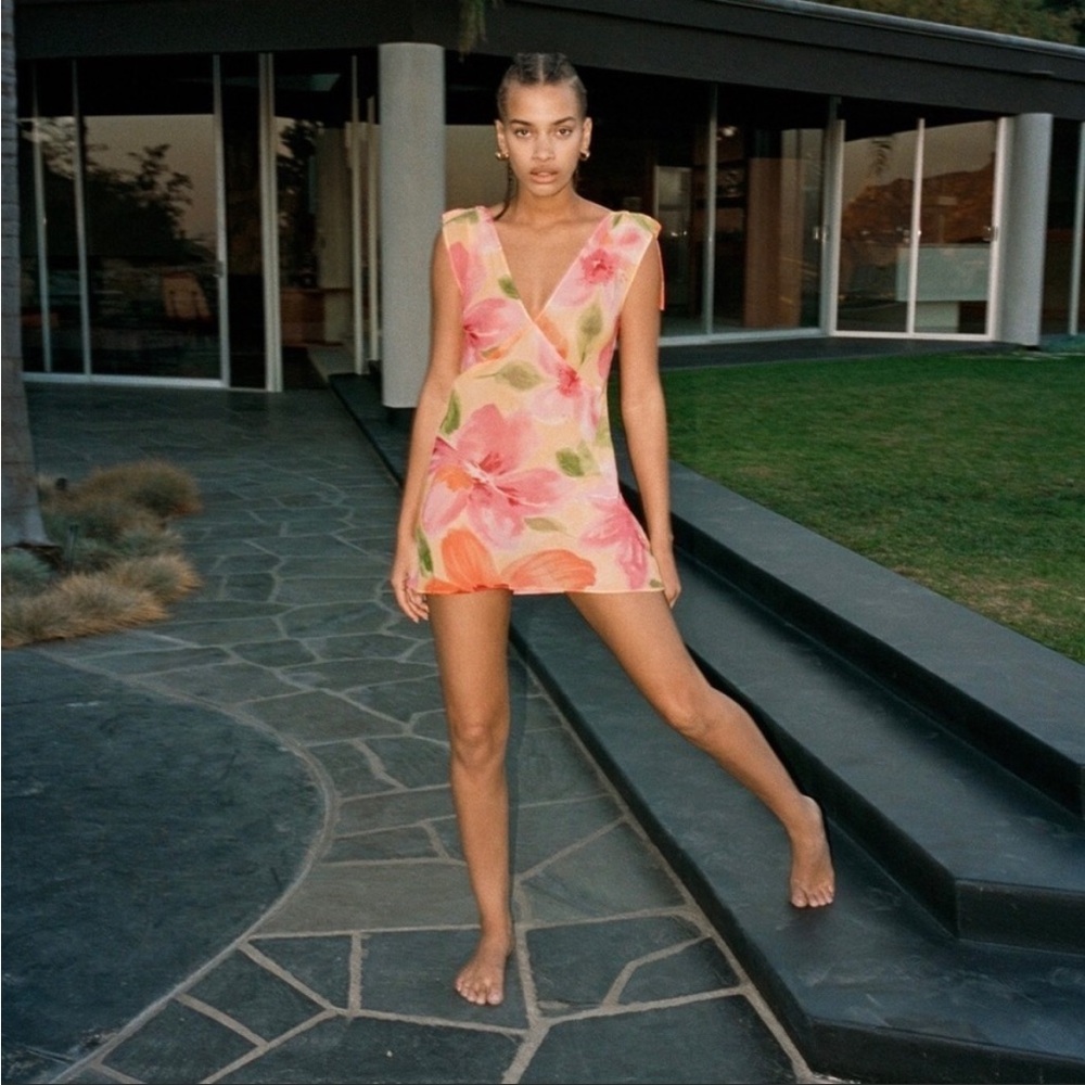 With Jean Lani Dress in Petunia Size XXS